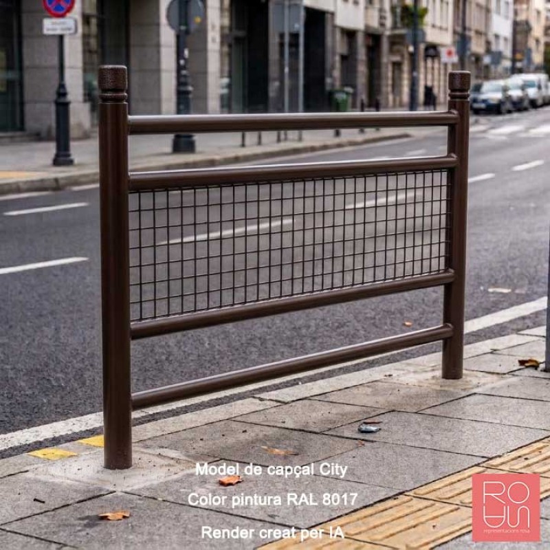 Barana urbana model Línea enreixada | Seguretat de vianants